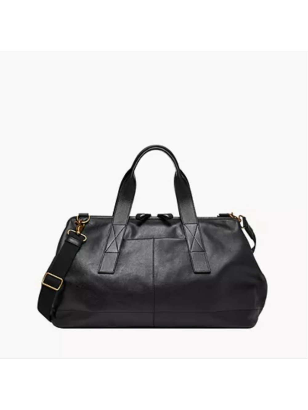 2×HP. Fossil Brand Leather Duffle Bag
